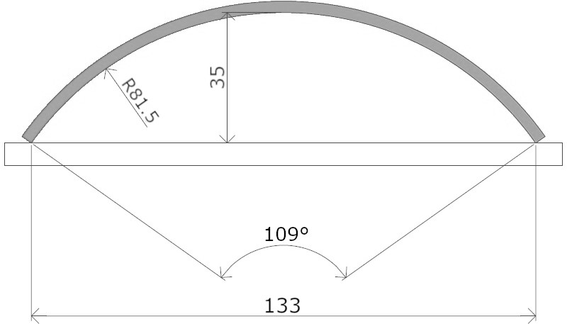 demi coquille 138 mm