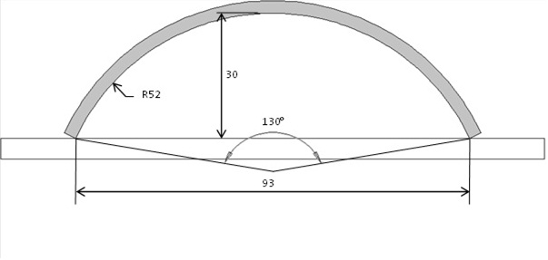 demi coquille 93 mm